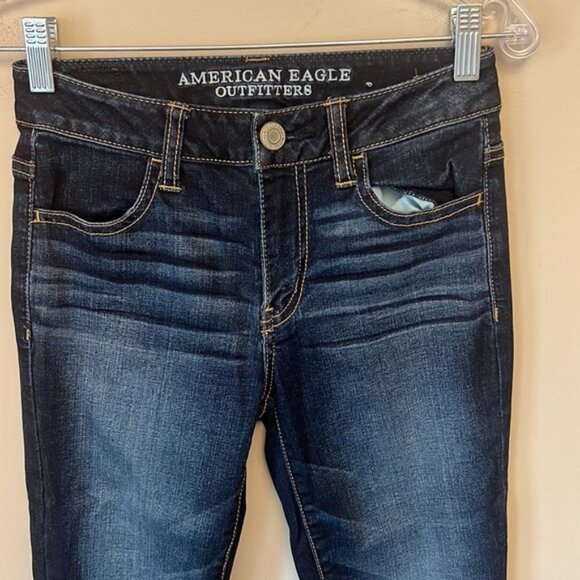 2/$30 American Eagle High Rise Super Stretch Jeggings size 0 - Picture 5 of 9